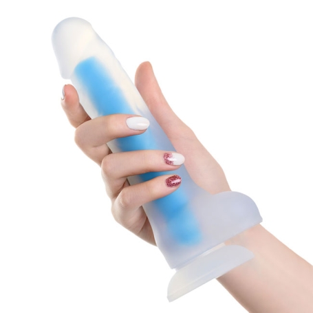 Фаллос Glow Beyond, синий