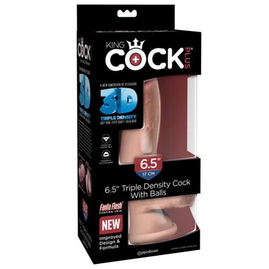 Фаллос King Cock Plus 6,5" Triple Density